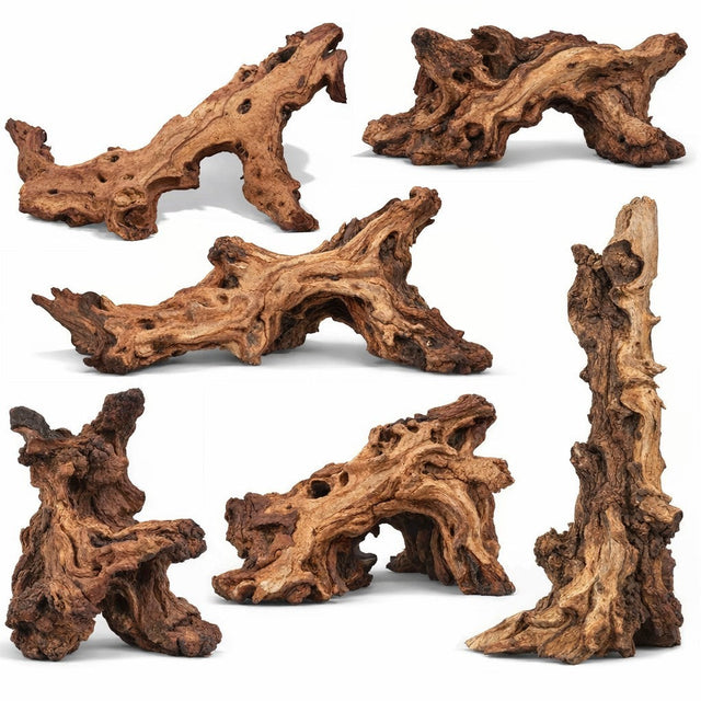 Mopani Wood Natural Mopani Driftwood Aquascape Wood Aquarium 10-20cm Small