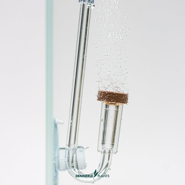 Aquarium CO2 Diffuser + U-Pipe - Fine Mist Ceramic Membrane & Bubble Counter