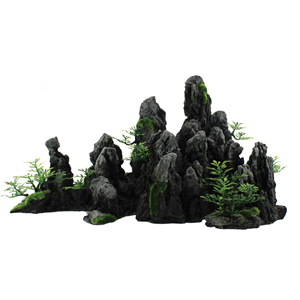 Hugo Rock Pack 6 – Natural Rock Formation Aquarium & Terrarium Decor (4 × 21 × 33 cm)