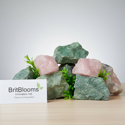Rose/ White/ Green Quartz Aquatic Rock Natural Aquarium Stone Aquascaping Decor