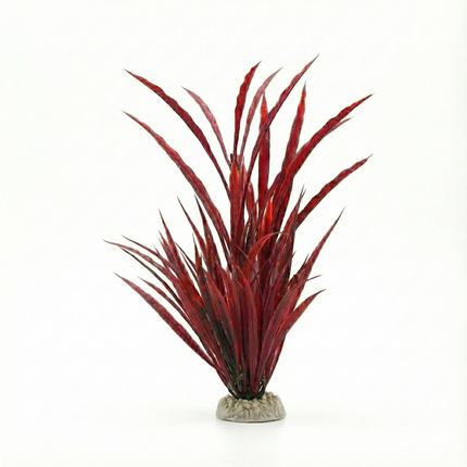 Artificial Aquarium Plant 40 & 42cm – Realistic Tank Decoration with Heavy Base