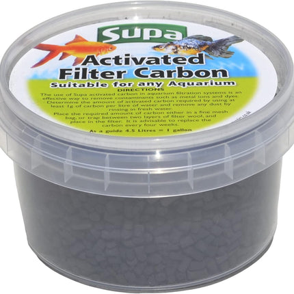Supa Activated Filter Carbon 125g – Aquarium Water Purifier Media for Fish Tanks