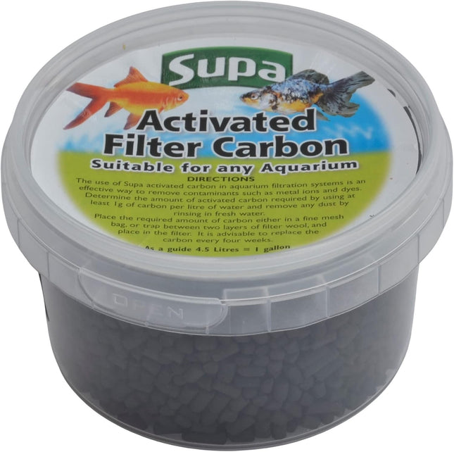 Supa Activated Filter Carbon 125g – Aquarium Water Purifier Media for Fish Tanks
