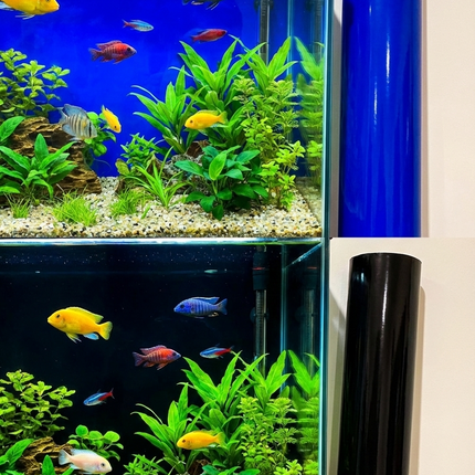 Aquarium Background AquaDella DoubleSided Durable Plastic Foil Aquarium Backdrop