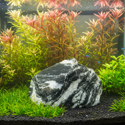 Galaxy Black Rock Aquarium Decor Stone Fish Tank Natural Aquascape Hardscape