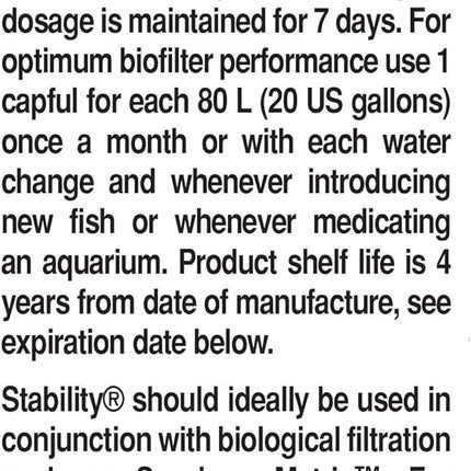 Seachem Stability Biofilter Bacteria–Safe Water Treatment for Aquarium Fish Tank
