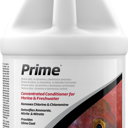 Seachem Prime Water Conditioner Dechlorinator Ammonia Detox Fresh Marine