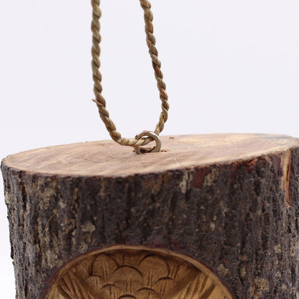 Tree Trunk Face - Bird House - Wise Owl