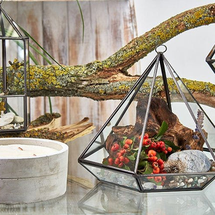 Glass Terrarium - Large Diamond