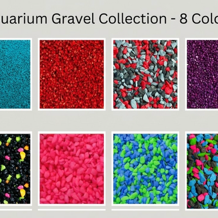 Premium Colour Aquarium Gravel – 1kg  | Fish Safe Tank Substrate