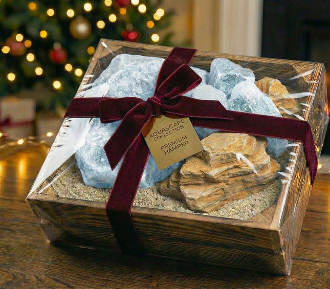 Premium Aquascaping Gift Set– Iced Rock, Pagoda Rock & River Sand for Aquascaper