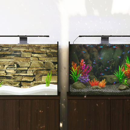 Aquarium Background AquaDella DoubleSided Durable Plastic Foil Aquarium Backdrop