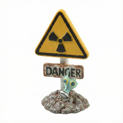Aquarium Decorations Warning Signs – Fish Tank Ornaments for Kids – 4 Designs