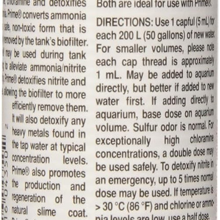 Seachem Prime Water Treatment for all Aquariums