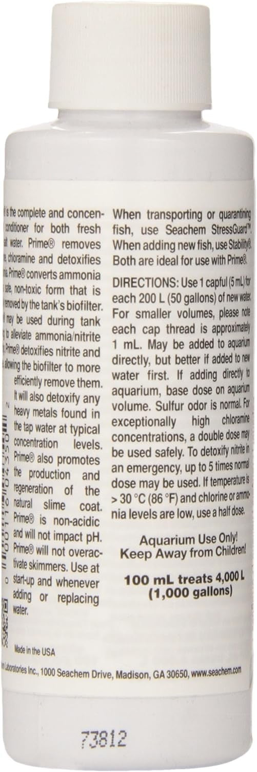 Seachem Prime Water Treatment for all Aquariums