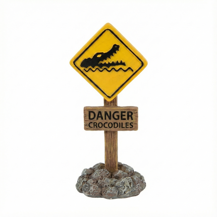 Aquarium Decorations Warning Signs – Fish Tank Ornaments for Kids – 4 Designs