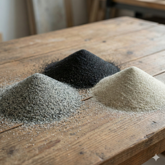 Premium Aquarium Sand | Black, River, Speckled |Natural Fish Safe Tank Substrate