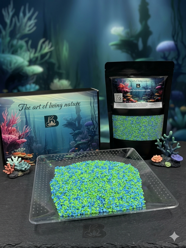 Aqua Blend - Nature lover blue & green Aquarium Gravel