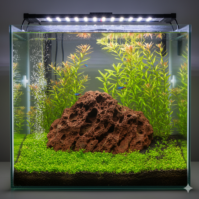 Natural Red Lava Rock Stone Porous Aquarium Fish Tank Aquascape Decor 5-20cm