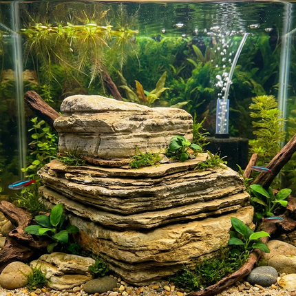 Pagoda Rock – Natural Layered Aquarium Stone for Aquascaping & Hardscape Design