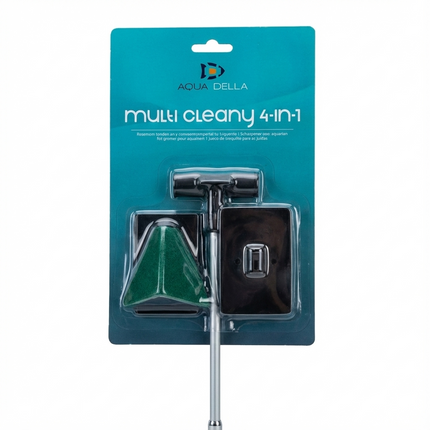 AquaDella Multi Cleany 4-in-1 Aquarium Scraper - 50cm Aluminium Handle