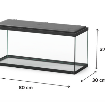 Aquatlantis Explorer Amsterdam 85L Aquarium Fish Tank with Safe LED & Bio Filter