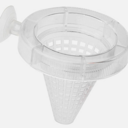 Aqua Della Tubifex Food Sieve 7 Cm With Suction Cup For Fish - Transparent x 2