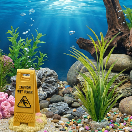 Artificial Aquarium Plant 40 & 42cm – Realistic Tank Decoration with Heavy Base