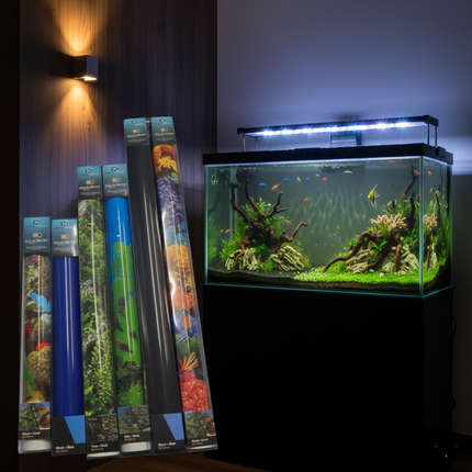 Aquarium Background AquaDella DoubleSided Durable Plastic Foil Aquarium Backdrop