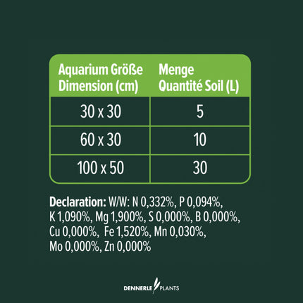Dennerle Plants Soil 3L - Active Aquarium Substrate - Lowers pH/KH - Nano Tanks