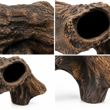 Ceramic Branch Hide – Natural Driftwood Cave for Aquariums & Terrariums