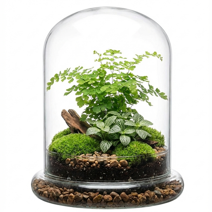 All-in-One Terrarium Kit with Plant