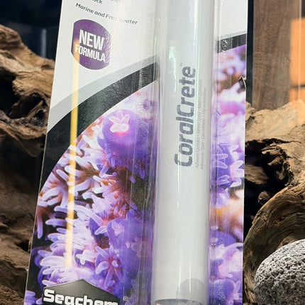 Seachem Coral Crete Epoxy Adhesive Gray – Aquarium Coral Frag Mounting Putty