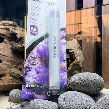 Seachem Coral Crete Epoxy Adhesive Gray – Aquarium Coral Frag Mounting Putty