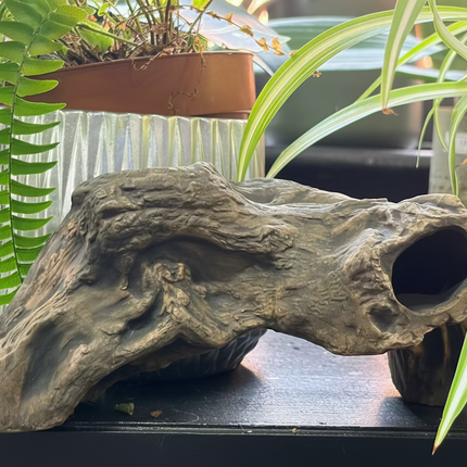 Ceramic Branch Hide – Natural Driftwood Cave for Aquariums & Terrariums