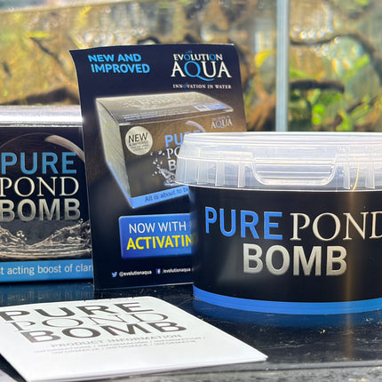 Evolution Aqua Pure Pond Bomb – Fast-Acting Aquarium & Pond Clarifier