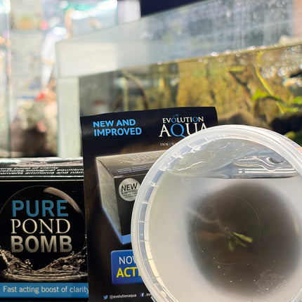 Evolution Aqua Pure Pond Bomb – Fast-Acting Aquarium & Pond Clarifier