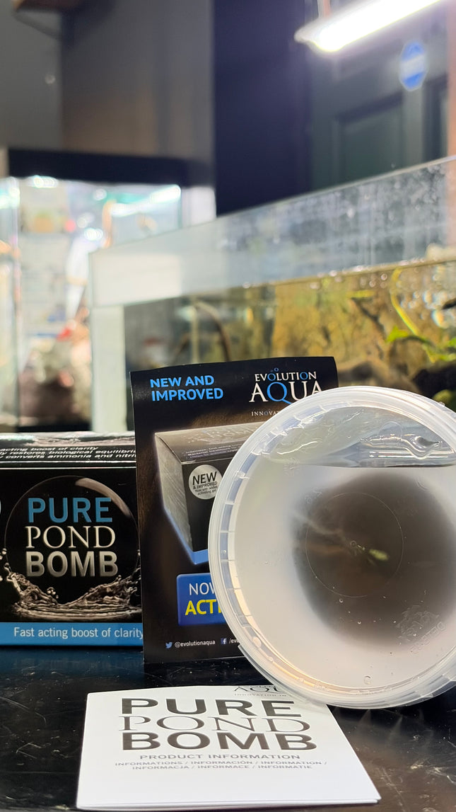 Evolution Aqua Pure Pond Bomb – Fast-Acting Aquarium & Pond Clarifier