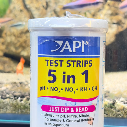 API 5 in 1 Test Strips – 100 Fast & Accurate Aquarium Water Tests
