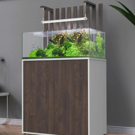 Aquatlantis Shallow Aquascape 80 Aquarium Set 93L Rimless Tank +Cabinet RGBW LED